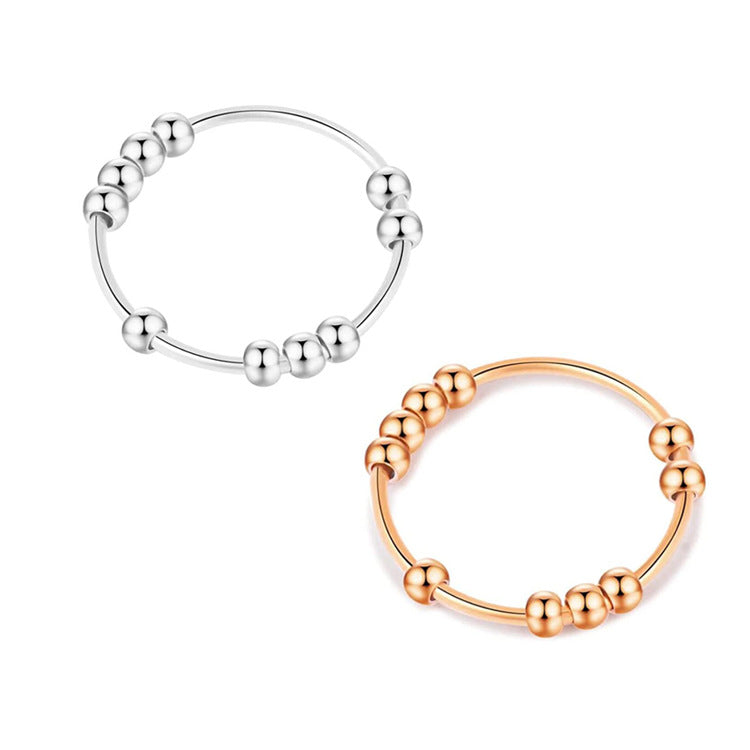 Rosebloom™️ Stress and Anxiety Stainless Steel Bead Ring