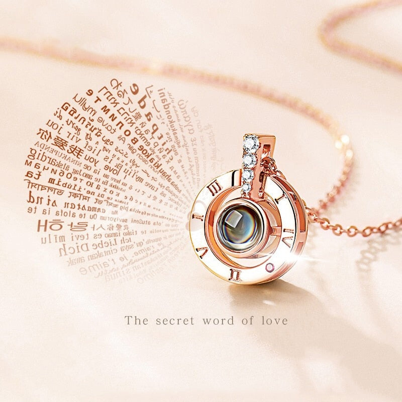 Projection Love Necklace With Gift Box