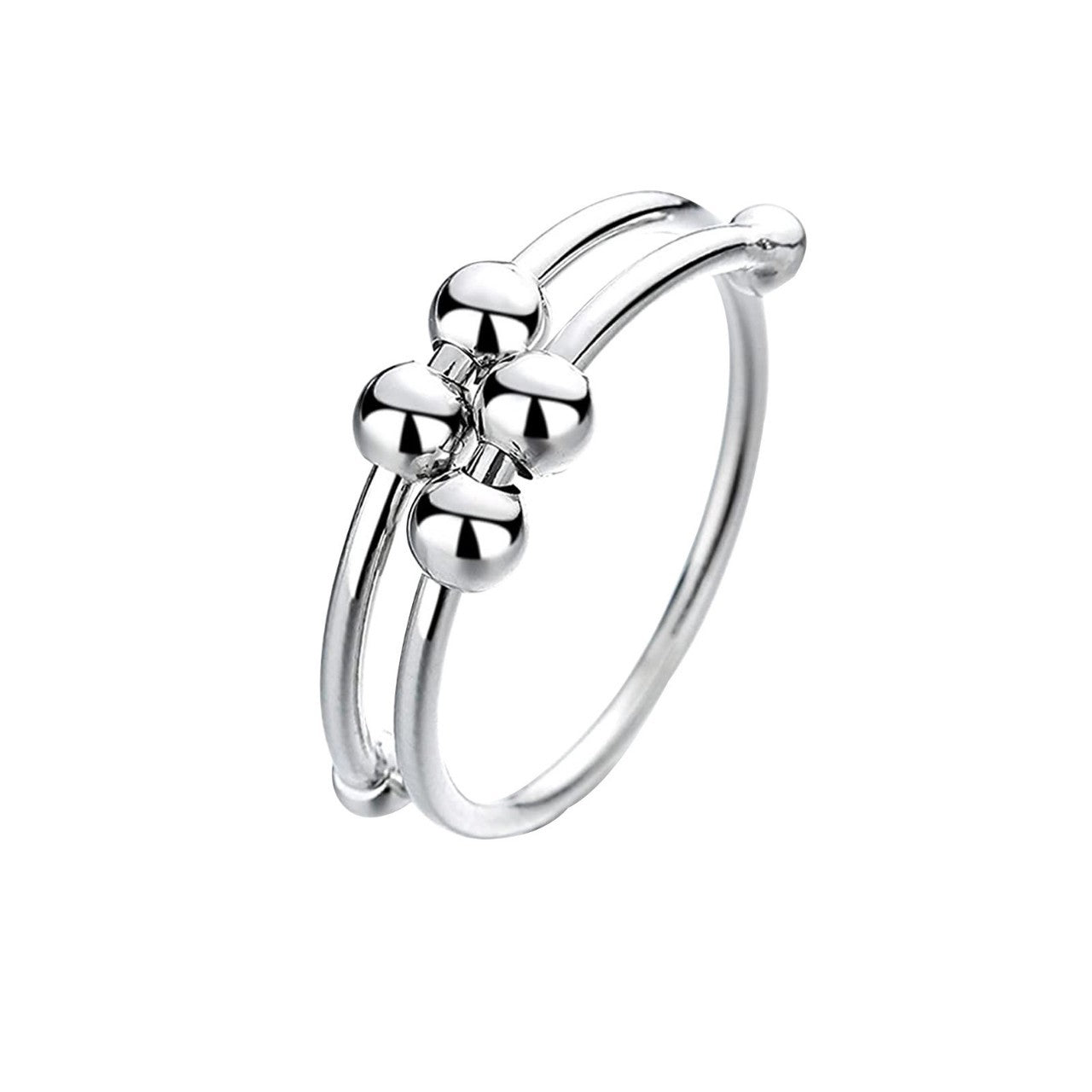 Rosebloom™️ Hip-hop cold wind cross-border double-layer rotatable bead ring