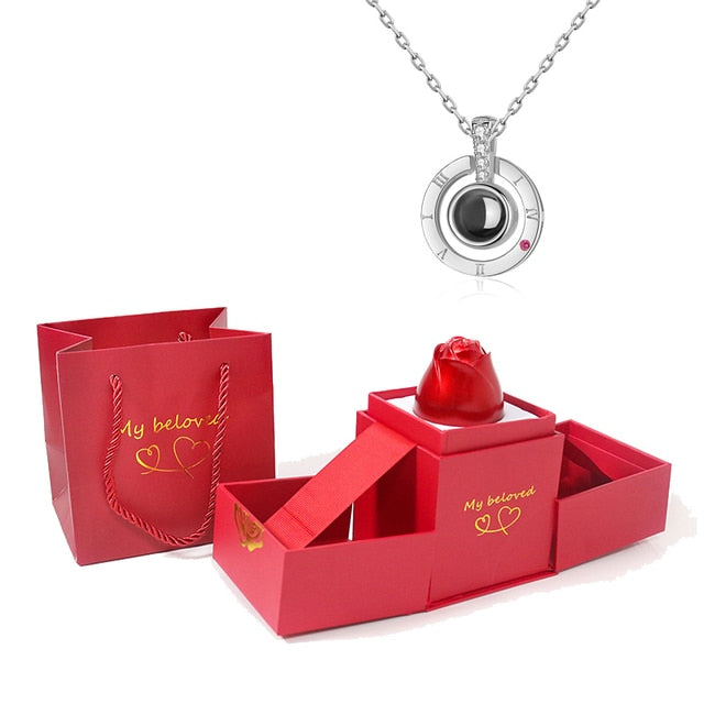 Projection Love Necklace With Gift Box